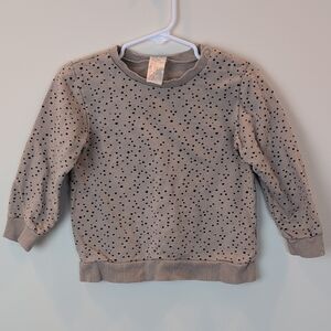 H&M Kids Tan Polka Dot Sweatshirt 2T